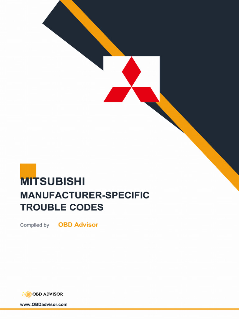 All Mitsubishi OBD2 Codes List | PDF | Vehicles | Road Transport