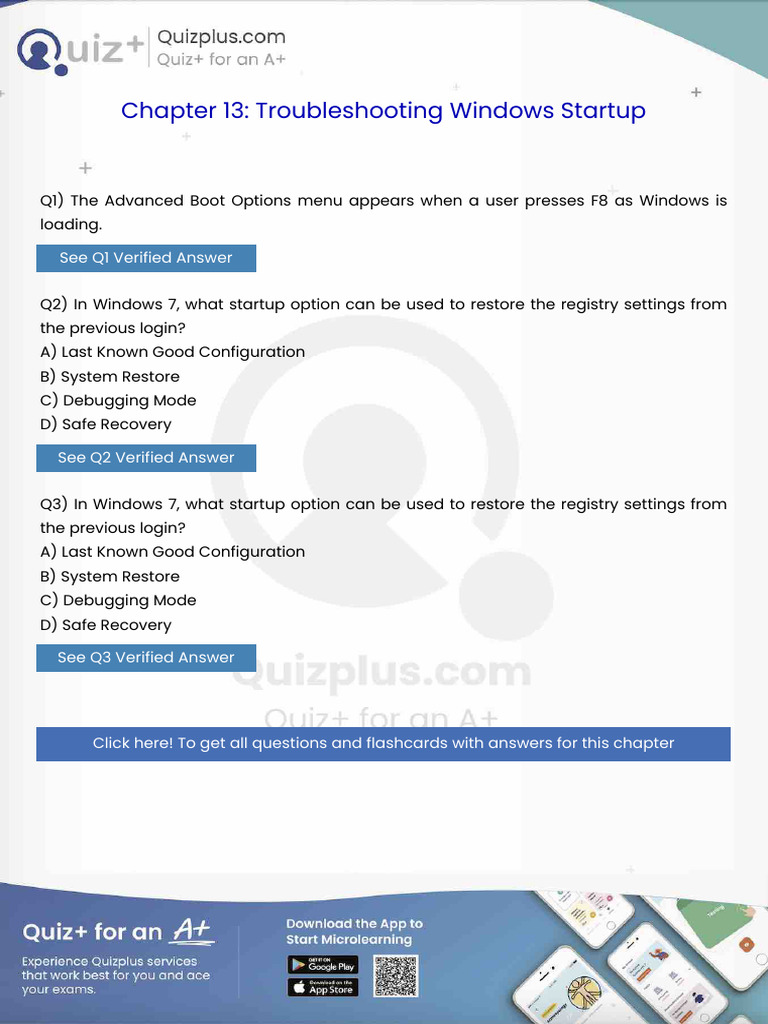The Advanced Boot Options Menu Appears When a User Presses F8 as ...