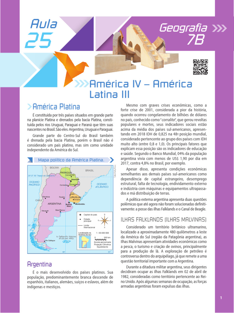 08 Curso Er21 Ext Lin Cieh Geo 7b | PDF | Paraguai | Argentina