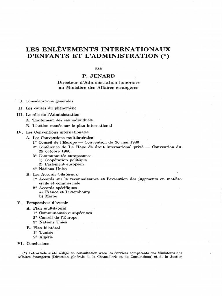 RBDI 1988.1 - Pp. 35 à 87 - Paul Jenard | PDF | Convention européenne ...