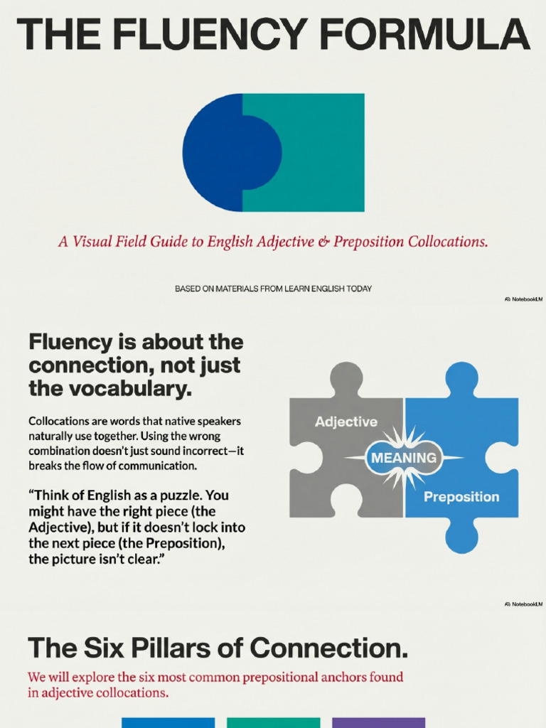 The Fluency Formula Adjective Connections | PDF