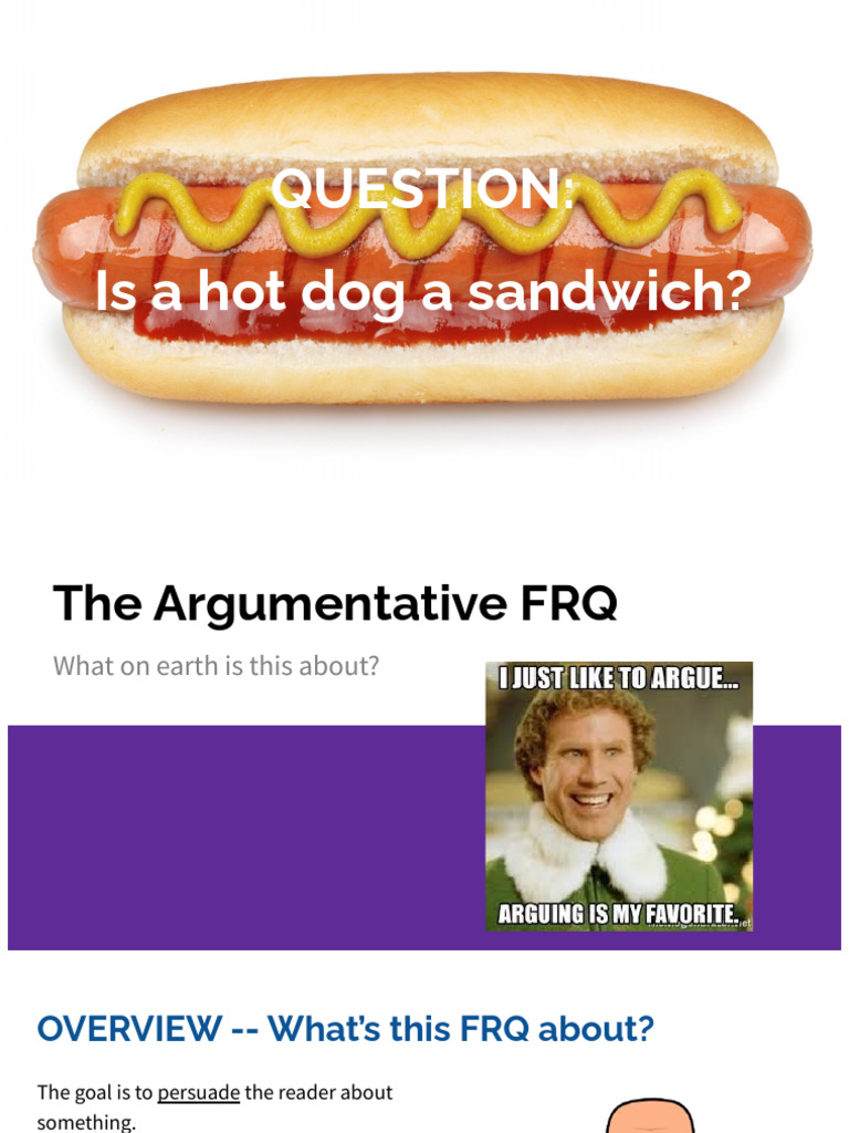 Argumentative FRQ, Format Review | PDF | Evidence | Equal Protection Clause