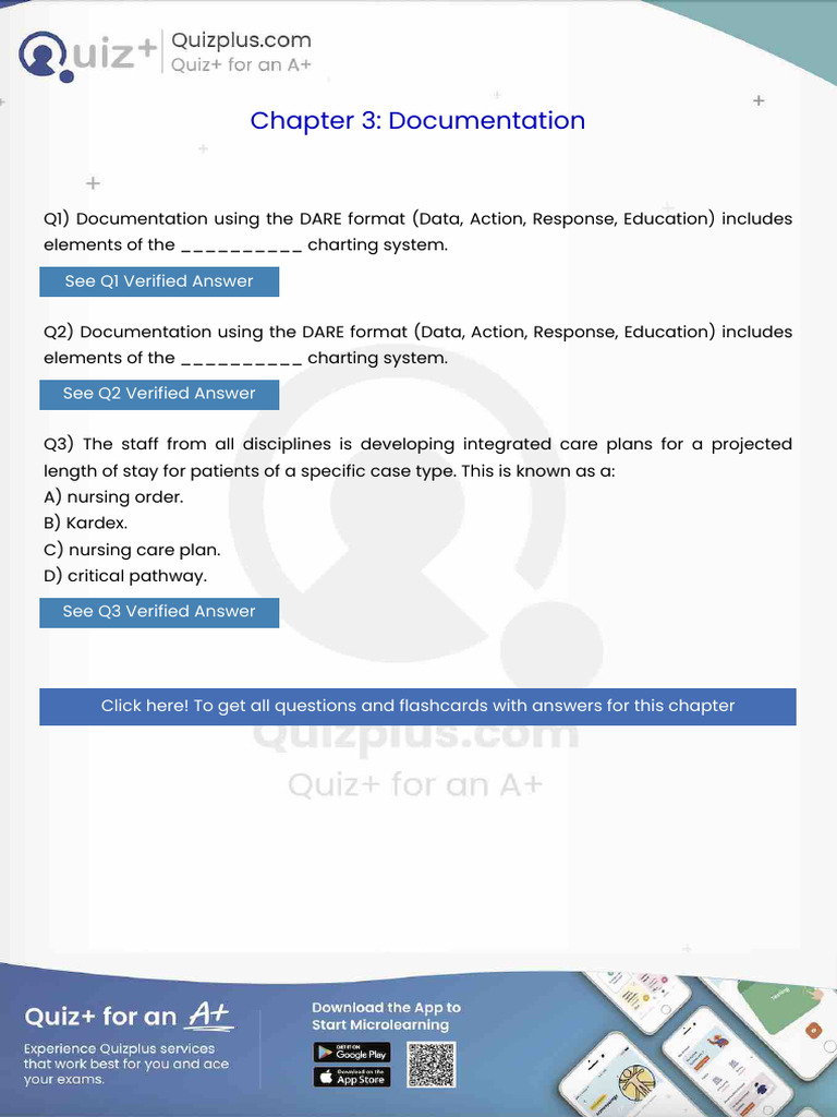 Documentation Using the Dare Format Data Action Response Education ...