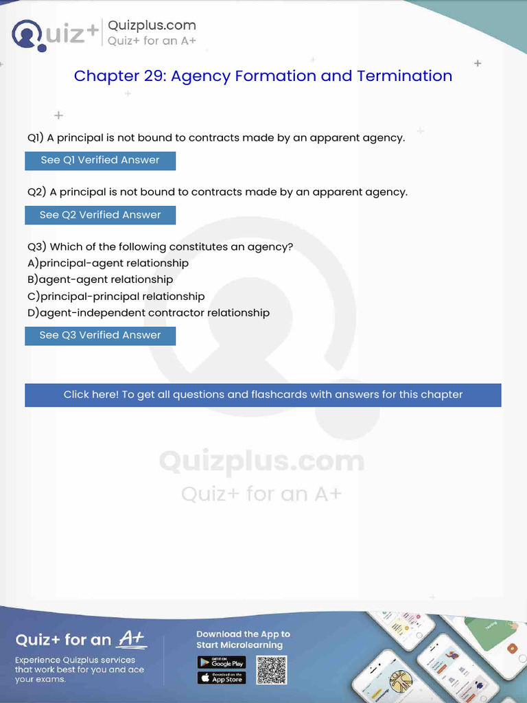 A Principal is Not Bound to Contracts Made by an Apparent Agency | PDF ...