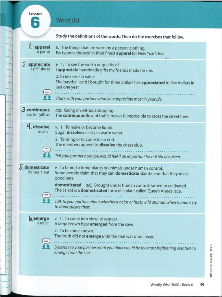 Lesson 6 Activities | PDF