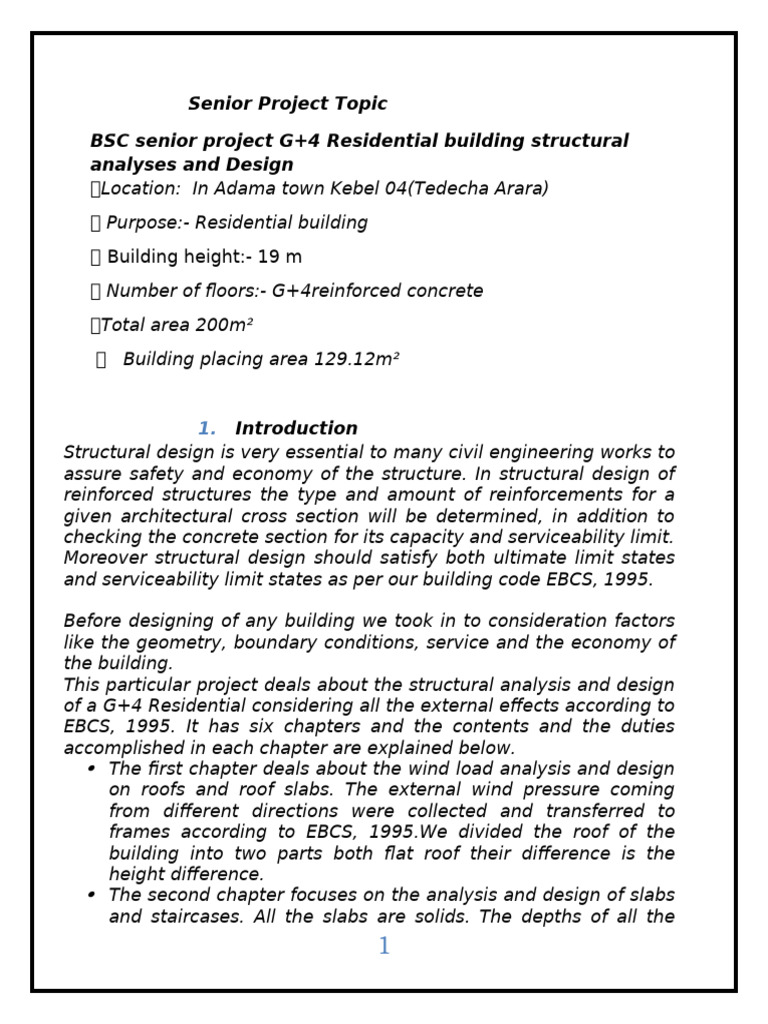 Senior Project Proposal | PDF | Beam (Structure) | Structural Load