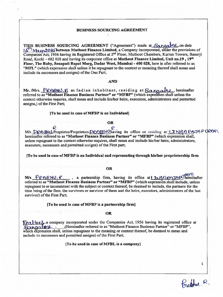 Revised Agreement | PDF