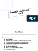 Session 5 Strategic Analysis and Choice
