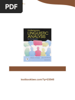 Ebook PDF) Contemporary Linguistic Analysis: An Introduction 9th