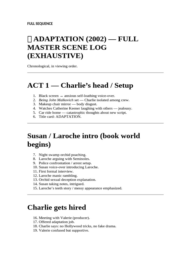 Adaptation | PDF