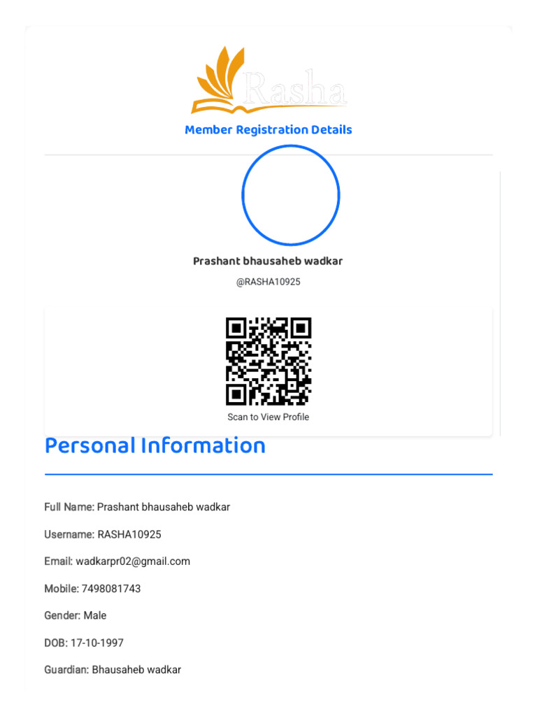 Rasha - Dashboard | PDF