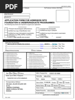 FNU Undergraduate Admission Application 2026 | PDF | Identity Document ...