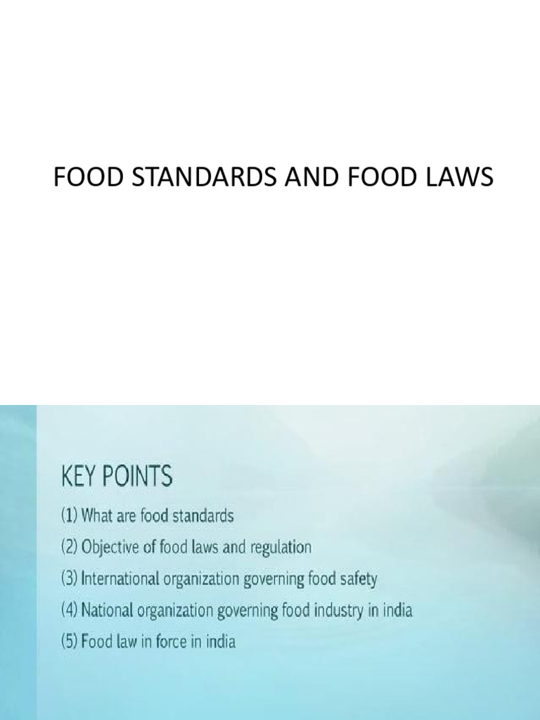 Food Standards | PDF