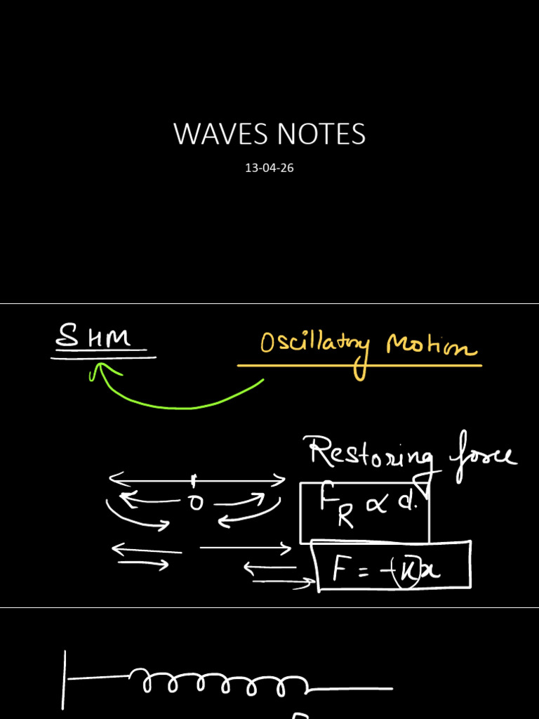 Waves Notes | PDF