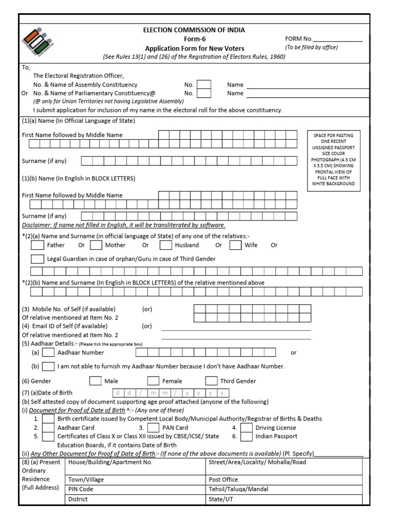 FORM 6 | PDF | Government