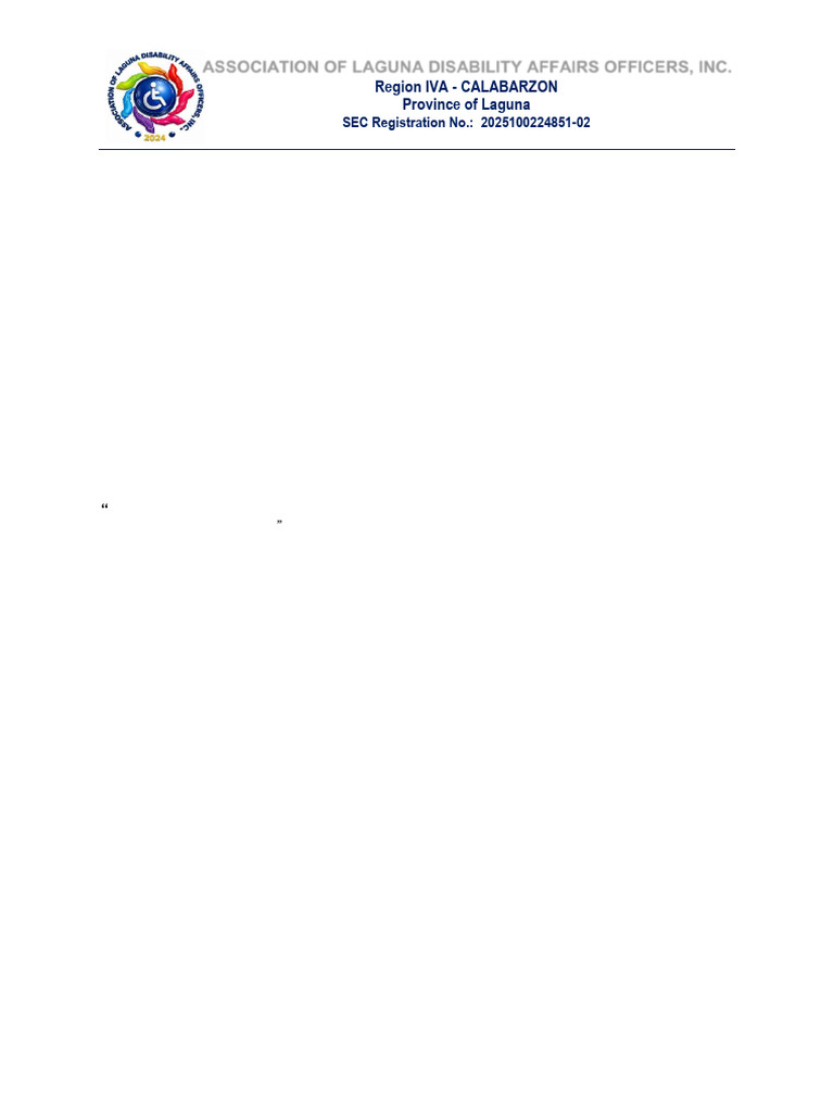 Letter to LCEs (1) | PDF | Meal
