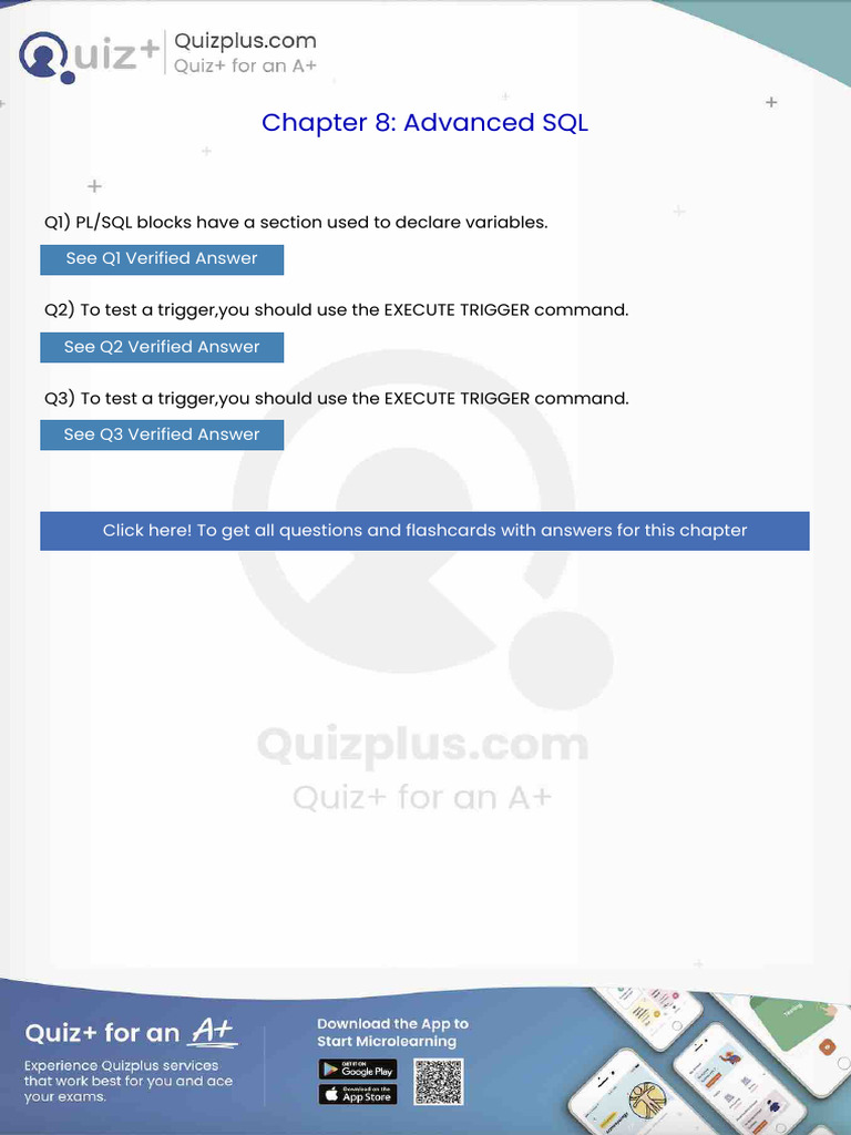 Plsql Blocks Have a Section Used to Declare Variables | PDF | Databases ...
