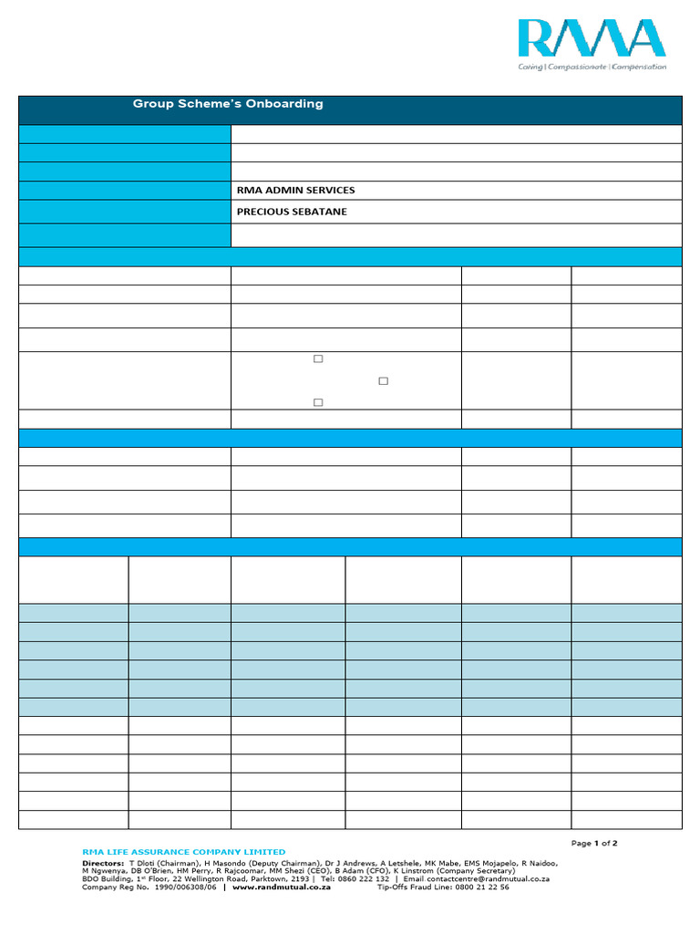 RMA APLICATION FORM | PDF | Social Institutions