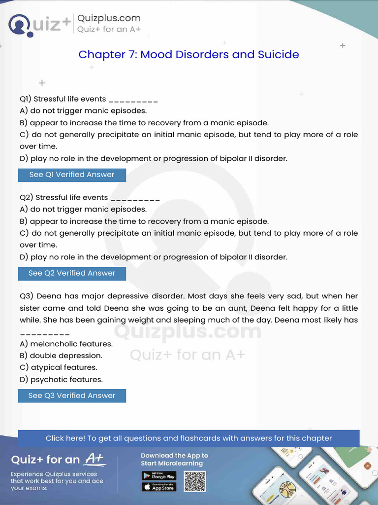 Stressful Life Events | PDF | Mental Disorder | Mania
