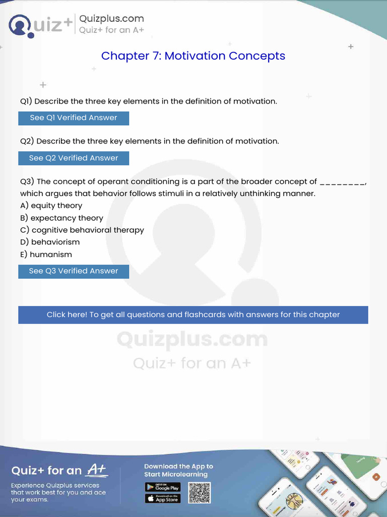 Describe The Three Key Elements in The Definition of Motivation | PDF ...