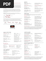 110 Grill Menu and Nutrition Guide | PDF | Hamburgers | Salad