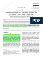 Correlated Electrical Conductivity and Mechanical Property Analysis of High-Density Polyethylene Filled With Graphite and Carbon Fiber