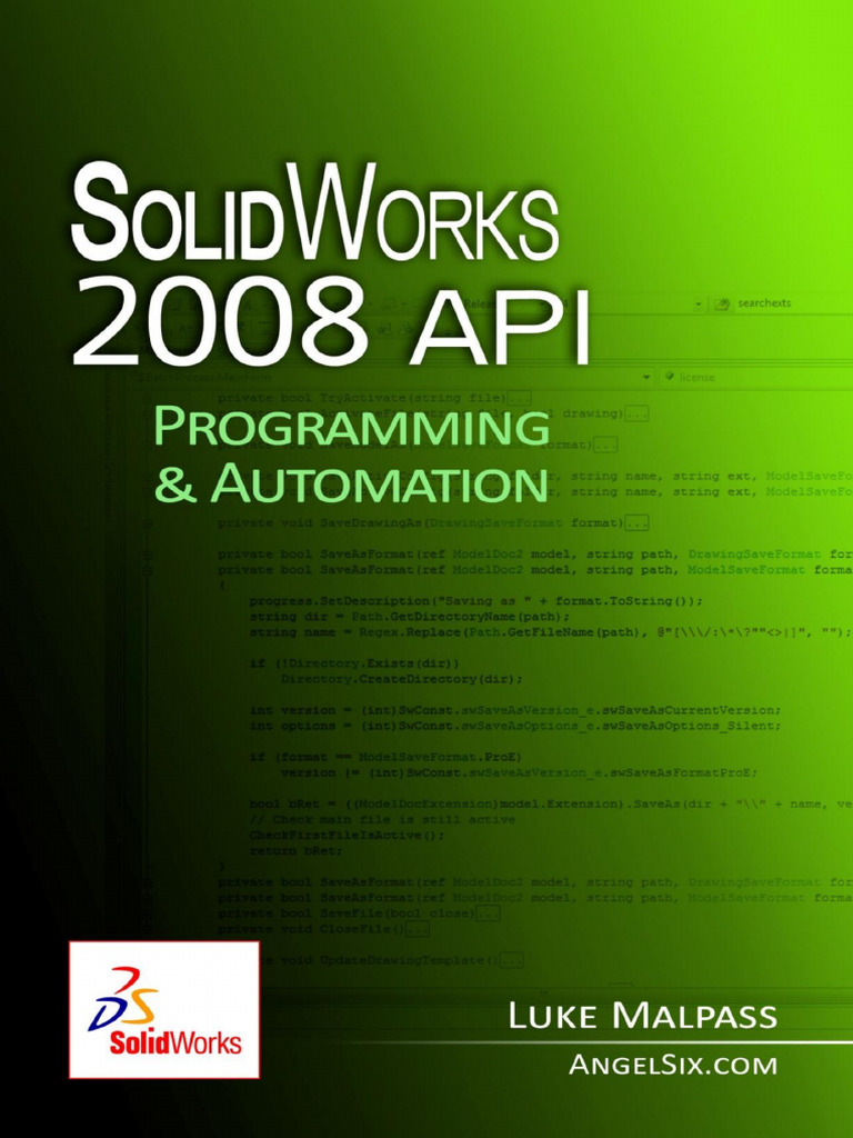 Book 1 - SolidWorks API Series 1 - Programming & Automation | PDF ...