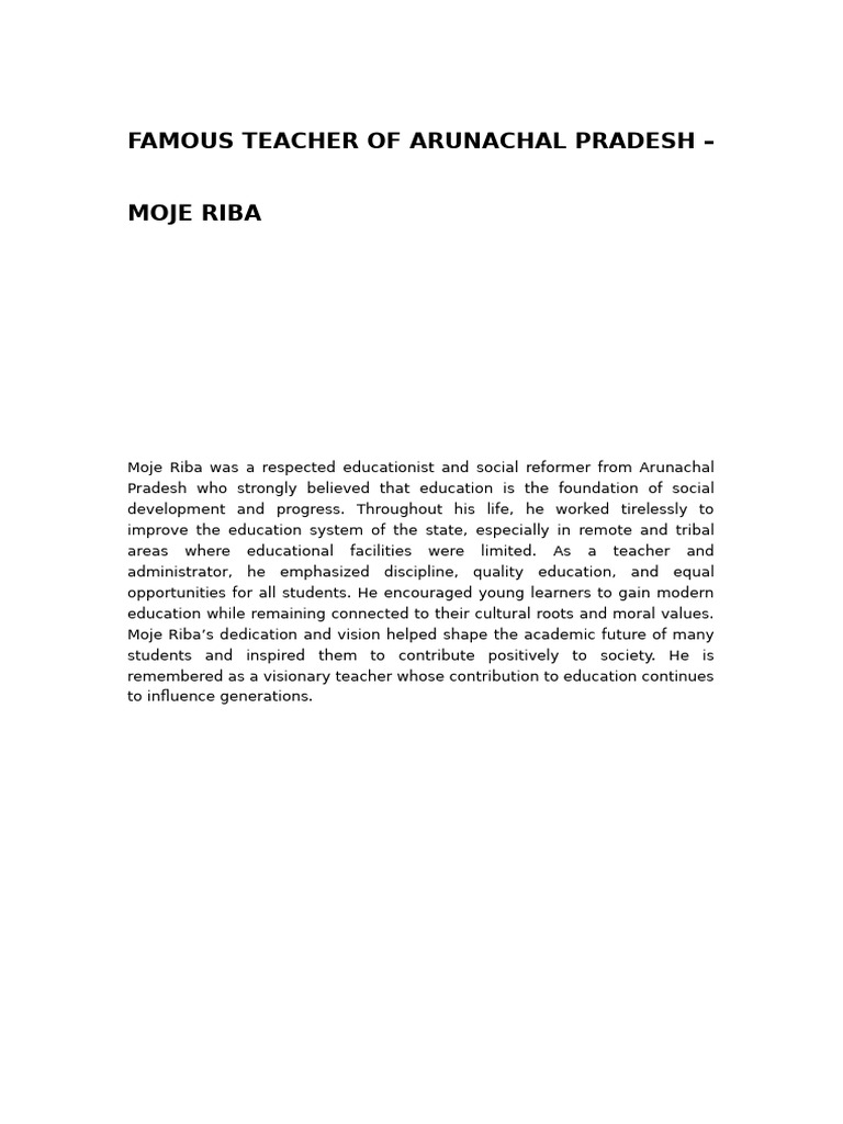 Famous Teacher Of | PDF
