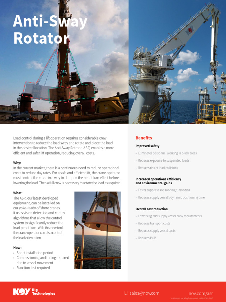 Antisway Rotator Flyer | PDF | Crane (Machine)
