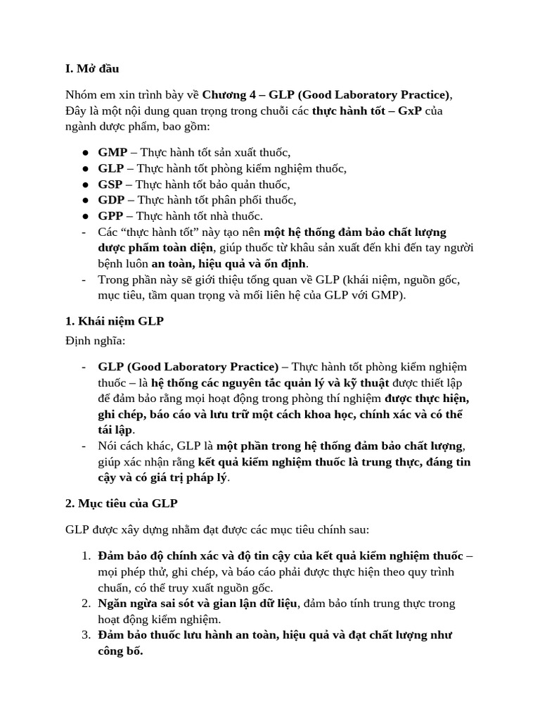 GLP | PDF