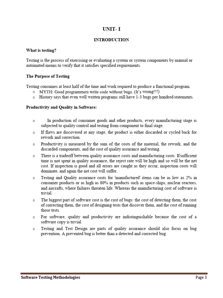 III-II Cse r22 Stm Notes | PDF | Software Testing | Software Bug