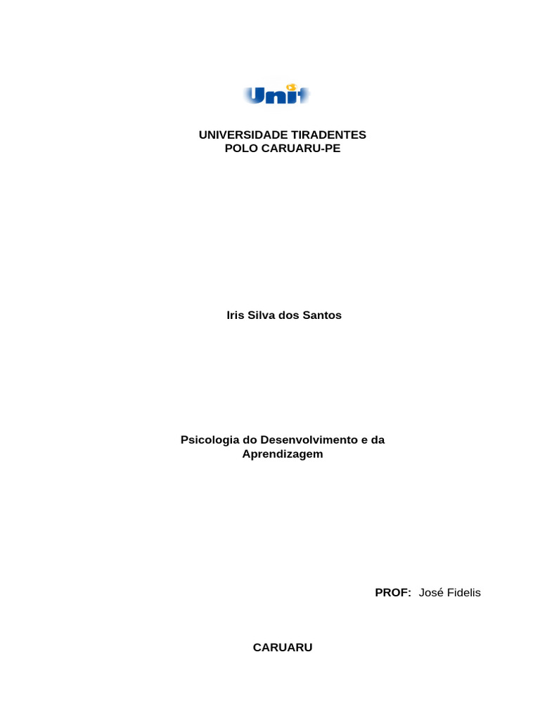 Psicologia Do Desenvolvimento e Da Aprendizagem | PDF | Alfabetização ...
