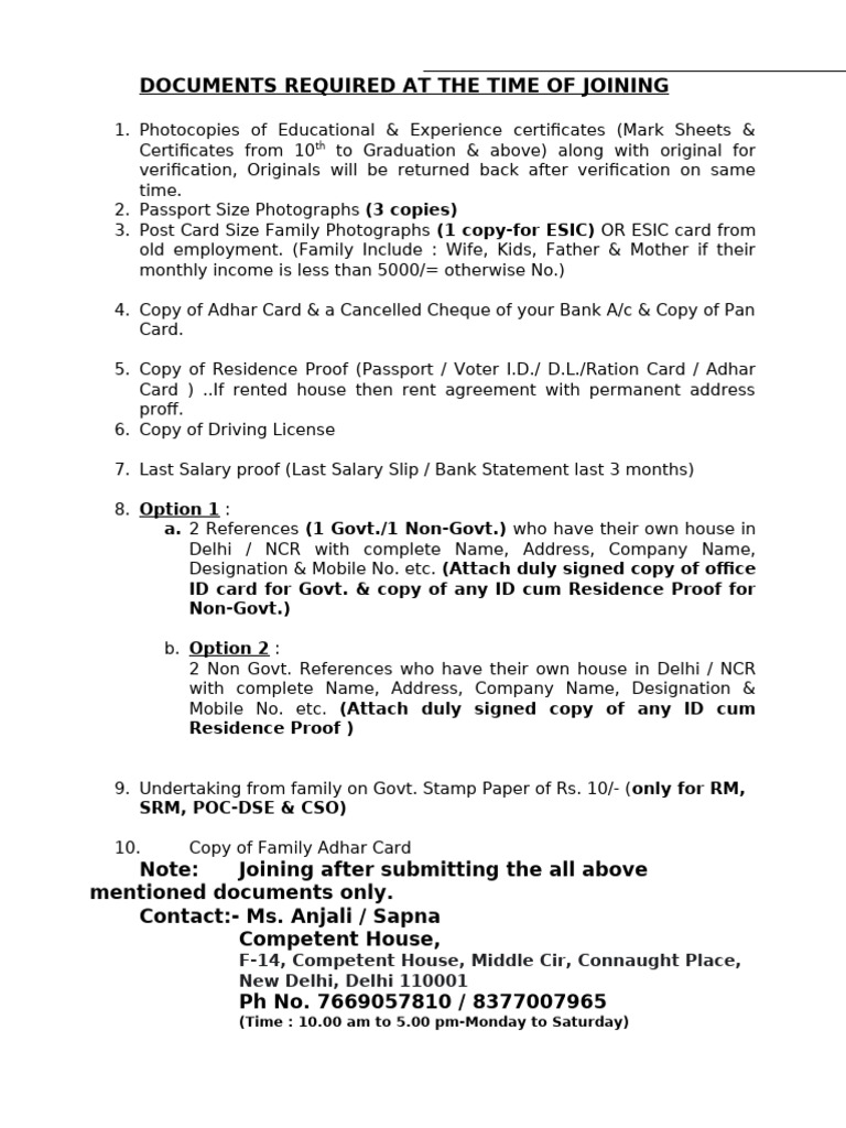 A Joining Checklist | PDF