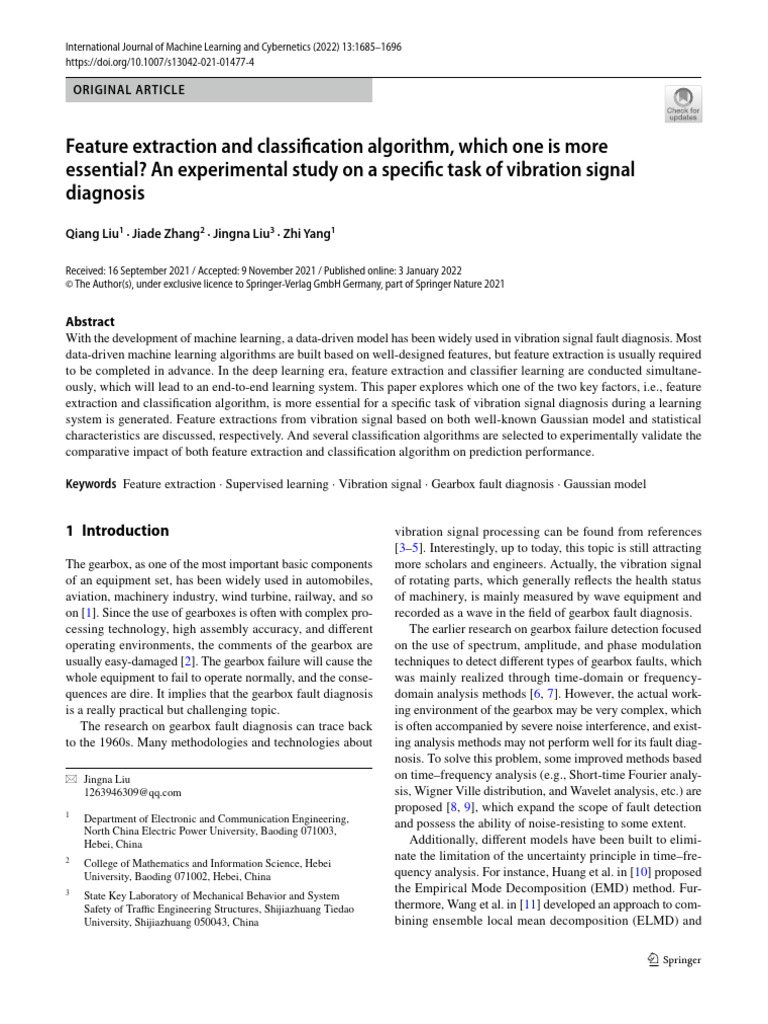 Feature Extraction and Classification Algorithm, Which One is More ...