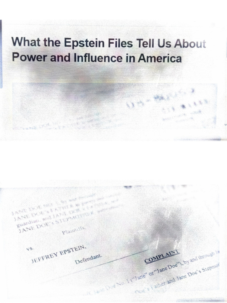 Epstein Files | PDF