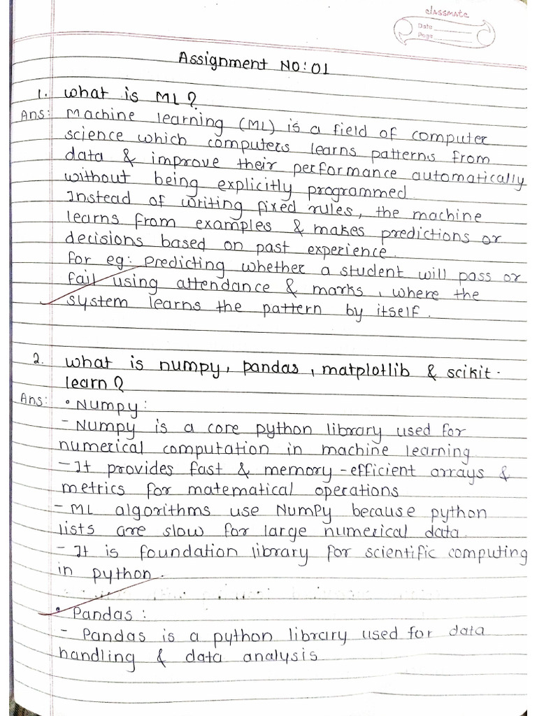 ML Assignment 1 New | PDF