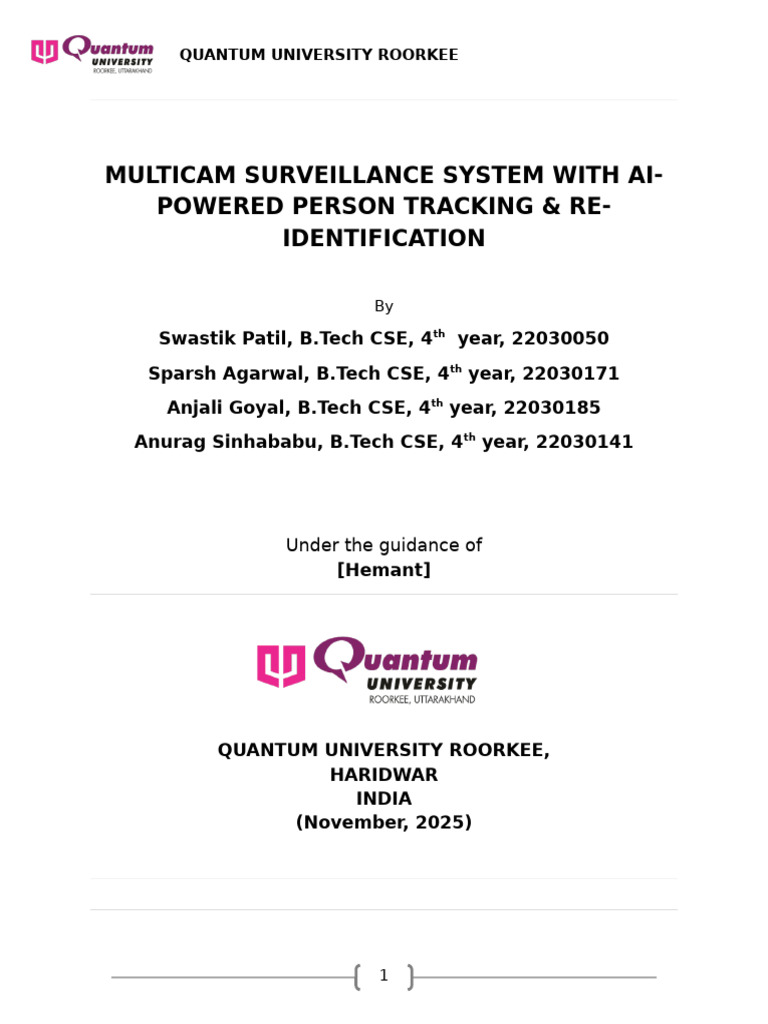 Multicam Surveillance System With Ai | PDF | Surveillance | Closed ...