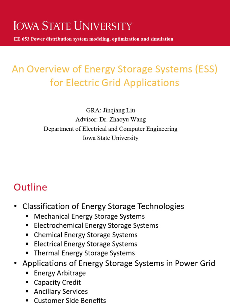 EE653 Energy Storage | PDF | Lithium Ion Battery | Energy Storage