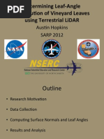 Determining Leaf-Angle Distribution of Vineyard Leaves Using Terrestrial LiDAR