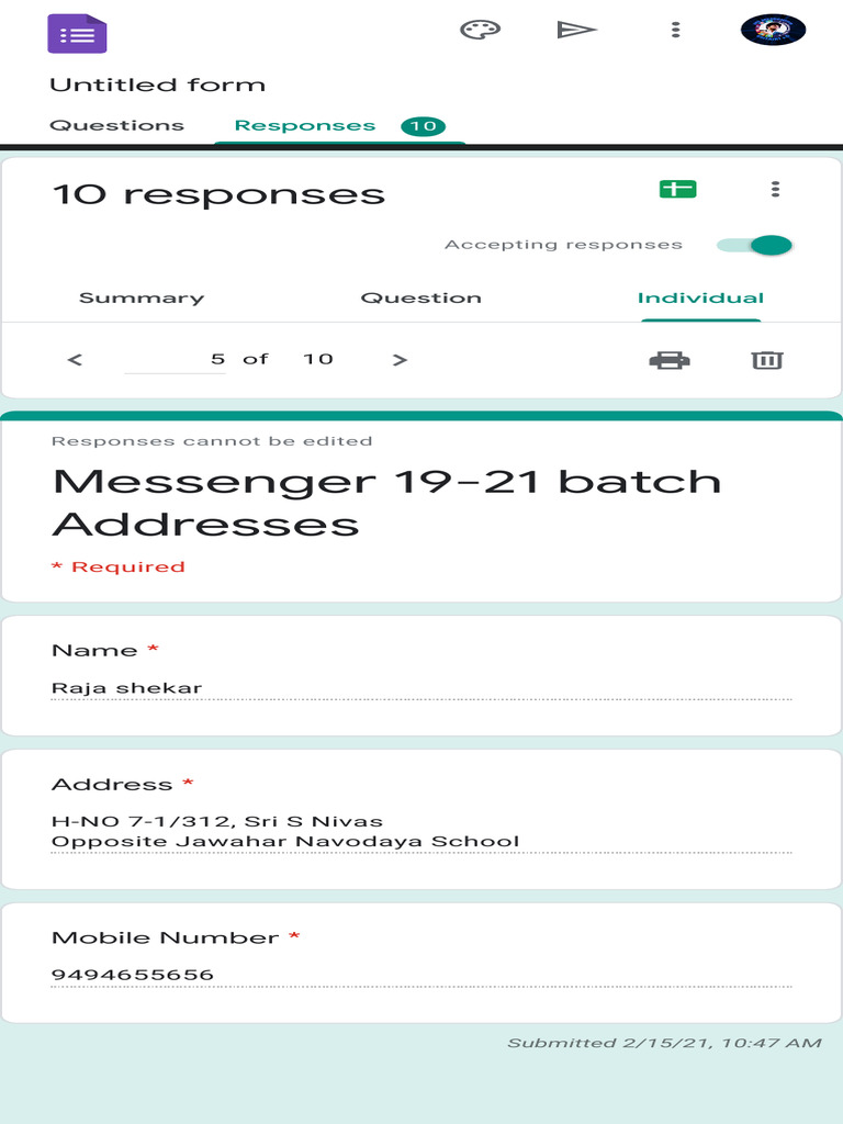 Untitled Form - Google Forms | PDF