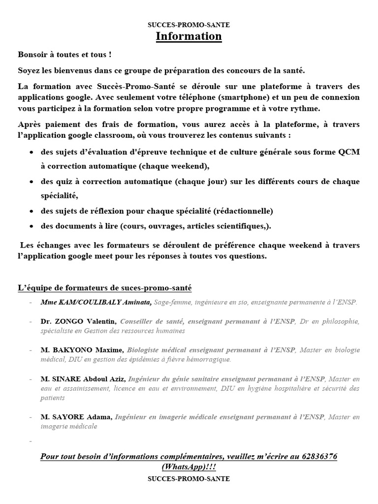Info Formation Inf SFM | PDF