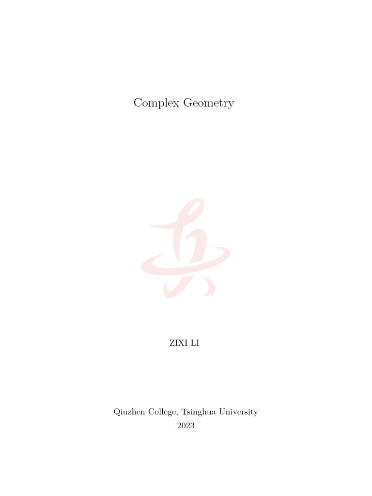 Complex Geometry | PDF