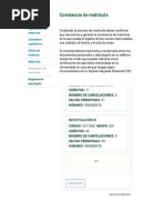 Proceso de Matrícula 2026: Instructivo y Cronograma | PDF