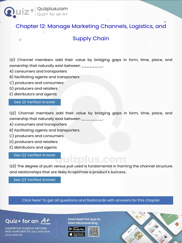 Channel Members Add Their Value by Bridging Gaps in Form Time Place and ...