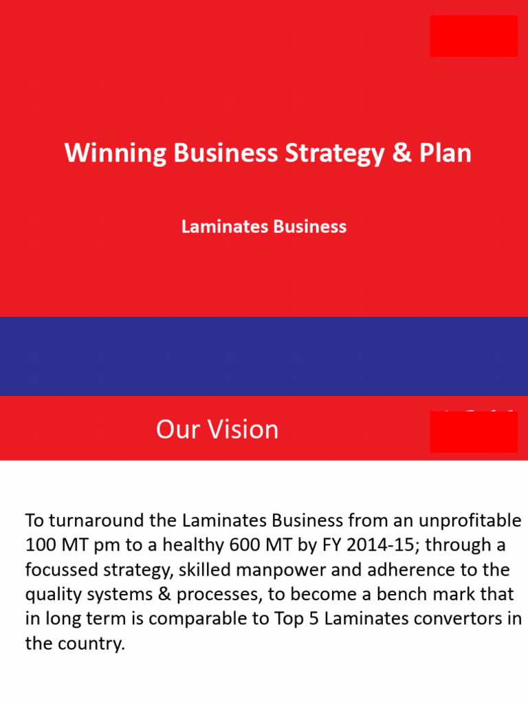 Business+Strategy+and++Functional+Plans+Real+Life+Example | PDF ...