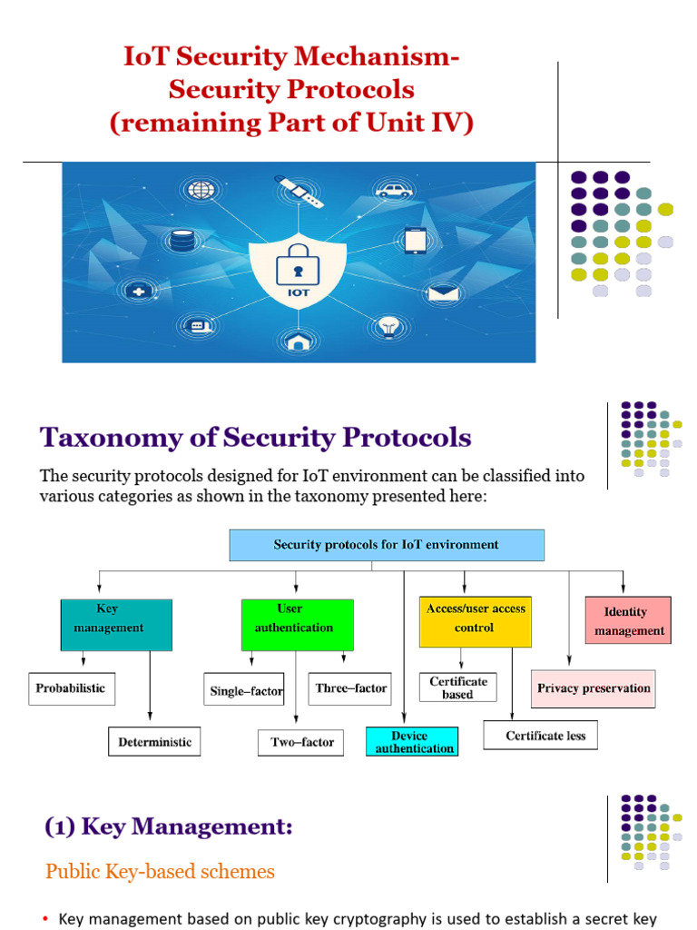 IoT Security Protocols_Unit 4 | PDF | Key (Cryptography) | Cryptography