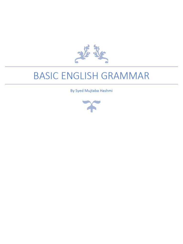 Basic English Grammar (1) | PDF | Grammatical Gender | Pronoun