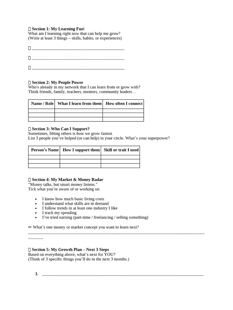 Module 2 Activity Building a Strong Foundation for Career | PDF