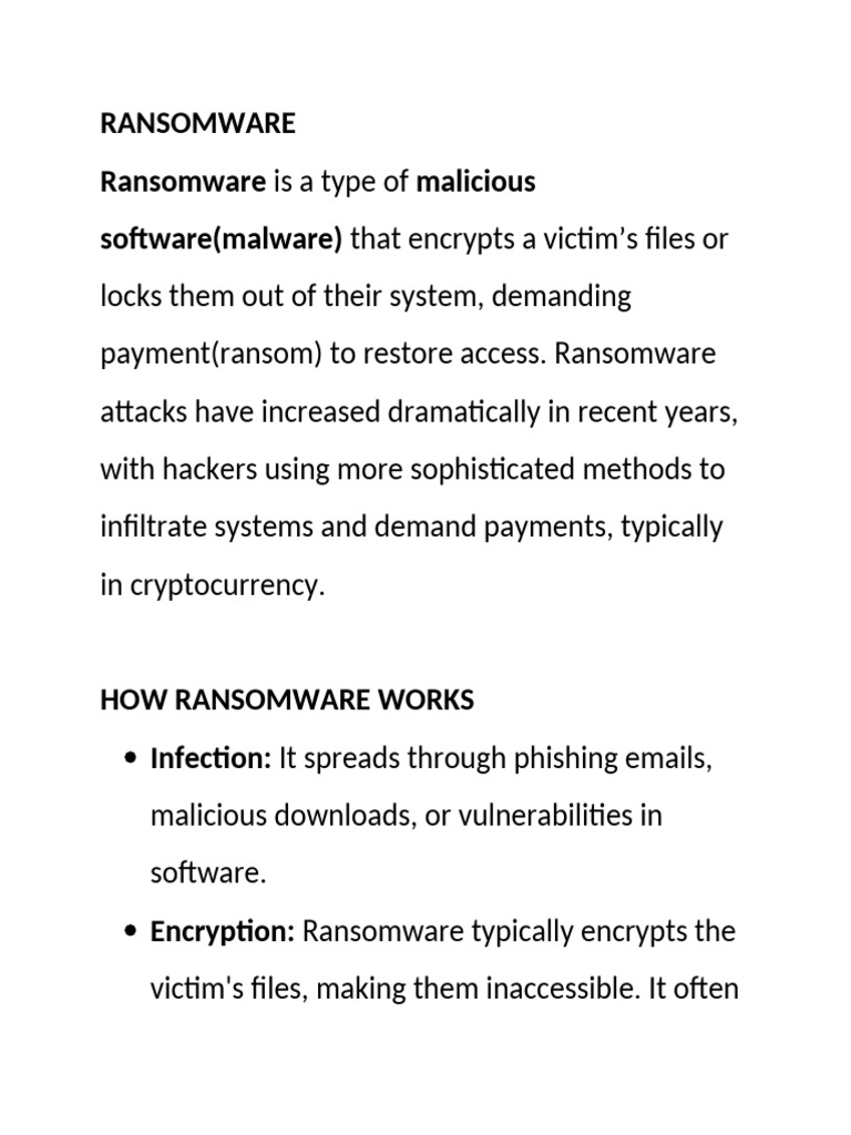 RANSOMWARE | PDF | Ransomware | Malware