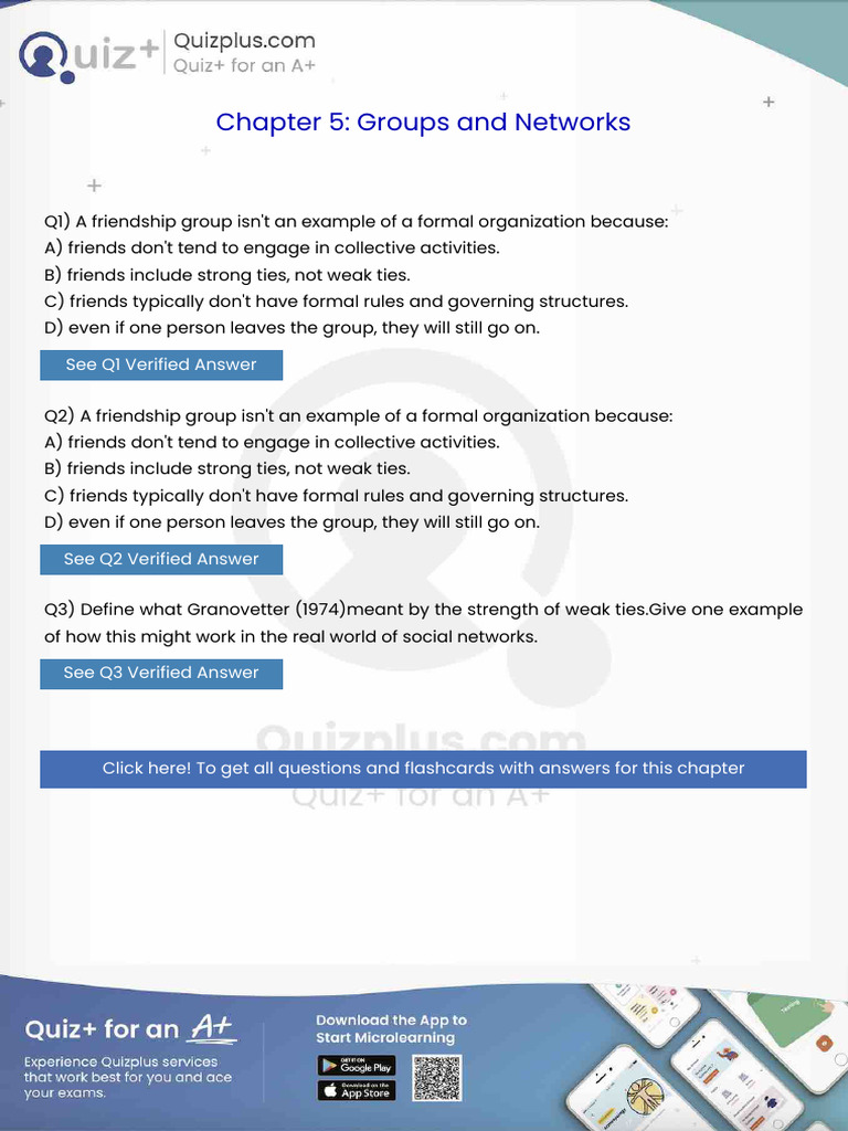 A Friendship Group Isnt an Example of a Formal Organization Because ...